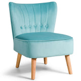 NNECW Modern Leisure Chair with Non-slip Pads for Bedroom Green