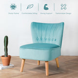 NNECW Modern Leisure Chair with Non-slip Pads for Bedroom Green