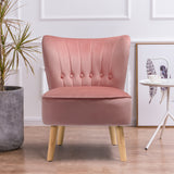 NNECW Modern Leisure Chair with Non-slip Pads for Bedroom Pink
