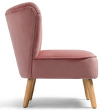 NNECW Modern Leisure Chair with Non-slip Pads for Bedroom Pink