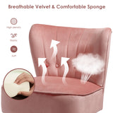 NNECW Modern Leisure Chair with Non-slip Pads for Bedroom Pink