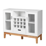 NNECW Wine Cabinet Sideboard with 12 Bottle Wine Rack for Kitchen