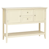 NNECW Buffet Sideboard Cabinet with 2 Drawers &amp Storage Cupboard-White