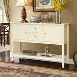 NNECW Buffet Sideboard Cabinet with 2 Drawers &amp Storage Cupboard-White