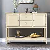 NNECW Buffet Sideboard Cabinet with 2 Drawers &amp Storage Cupboard-White