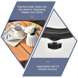 NNECW 3 Pieces Patio Wicker Conversation Chair Set with Coffee Table & Cushions