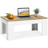 NNECW Lift Top Coffee Tabl with Hidden Storage Compartment for Living Room