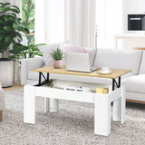 NNECW Lift Top Coffee Tabl with Hidden Storage Compartment for Living Room
