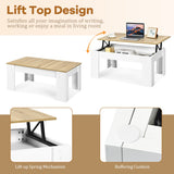NNECW Lift Top Coffee Tabl with Hidden Storage Compartment for Living Room
