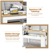 NNECW Lift Top Coffee Tabl with Hidden Storage Compartment for Living Room
