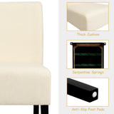 NNECW Armless Accent Chair with Curved Backrest for  Living Room &amp Bedroom-Beige