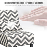 NNECW Upholstered Linen Fabric Armless Accent Chair with Pillow for Home Office-Grey