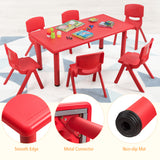 NNECW Kids Table and Chairs Set for Children Reading