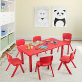 NNECW Kids Table and Chairs Set for Children Reading