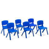 NNECW Kids Table and Chairs Set for Children Reading Blue