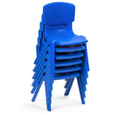 NNECW Kids Table and Chairs Set for Children Reading Blue