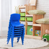 NNECW Kids Table and Chairs Set for Children Reading Blue