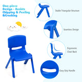 NNECW Kids Table and Chairs Set for Children Reading Blue