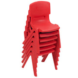 NNECW Kids Table and Chairs Set for Children Reading Red