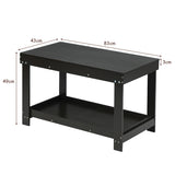 NNECW Wooden Kids Activity Table with Storage Shelf and Removable Tabletop