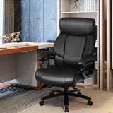 NNECW PU Leather Massage Office Chair with Thick Foam Cushion