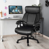 NNECW PU Leather Massage Office Chair with Thick Foam Cushion