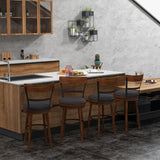 NNECW Set of 2 Swivel Bar Stools with Soft Padded Seat Cushions for Dining Room-99 cm