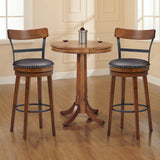 NNECW Set of 2 Swivel Bar Stools with Soft Padded Seat Cushions for Dining Room-110.5 cm