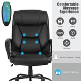 NNECW Executive Massage Chair with 6 Vibrating Points Comfortable Backrest & Headrest