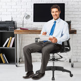 NNECW Mesh Drafting Chair with Adjustable Height for Home & Office