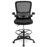NNECW Ergonomic Drafting Chair with Flip-Up Armrest
