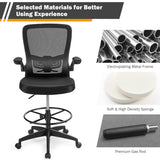 NNECW Ergonomic Drafting Chair with Flip-Up Armrest