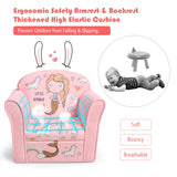 NNECW Childrens Sofa with Lovely Mermaid Pattern for Bedroom