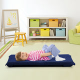 NNECW Foldable Floor Chair with Robust Armchair for Watching TV-Navy