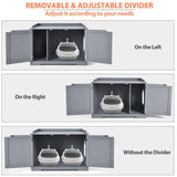 NNECW Wooden Litter Box Enclosure Pet House for Cat