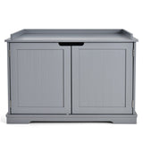 NNECW Wooden Litter Box Enclosure Pet House for Cat