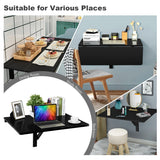 NNECW 80cm x 60.5cm Wall Mounted Folding Table for Small Spaces