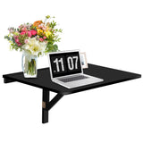 NNECW 80cm x 60.5cm Wall Mounted Folding Table for Small Spaces