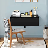 NNECW 80cm x 60.5cm Wall Mounted Folding Table for Small Spaces