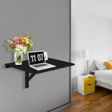 NNECW 80cm x 60.5cm Wall Mounted Folding Table for Small Spaces