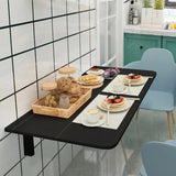 NNECW 80cm x 60.5cm Wall Mounted Folding Table for Small Spaces