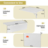 NNECW Foldable Wall-Mounted Drop-leaf Laptop Desk for Study & Work