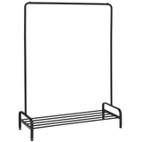 NNECW Freestanding 2 in 1 Cloth Rack with Anti-Slip Stoppers for Living Room/ Bedroom