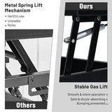 NNECW Lift Top Coffee Table with Hidden Storage Compartment-Black