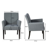 NNECW Contemporary Executive Guest Chair with Padded Arms & Wide Seat