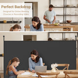 NNECW Single Panel Room Divider with Curved Support Feet for Home/Office-Black