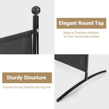 NNECW Single Panel Room Divider with Curved Support Feet for Home/Office-Black