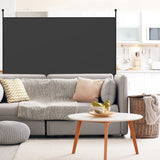 NNECW Single Panel Room Divider with Curved Support Feet for Home/Office-Black