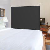 NNECW Single Panel Room Divider with Curved Support Feet for Home/Office-Black