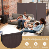 NNECW 3-Panel Folding Room Divider with Durable Hinges Steel Base for Home/Office/Bathroom-Coffee